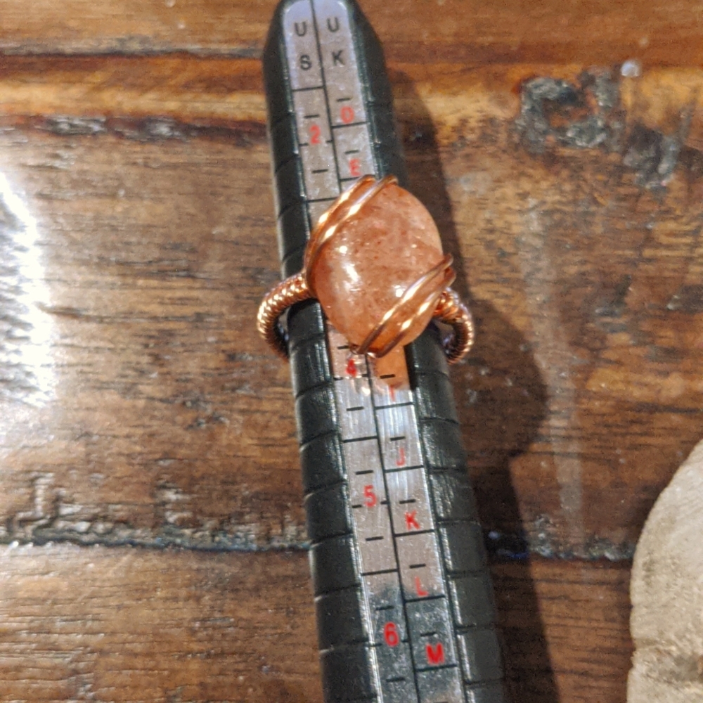 Handmade Oregon Sunstone Ring